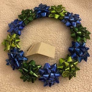 Bath & Body Works Bow Candle Holder Wreath Holiday Christmas